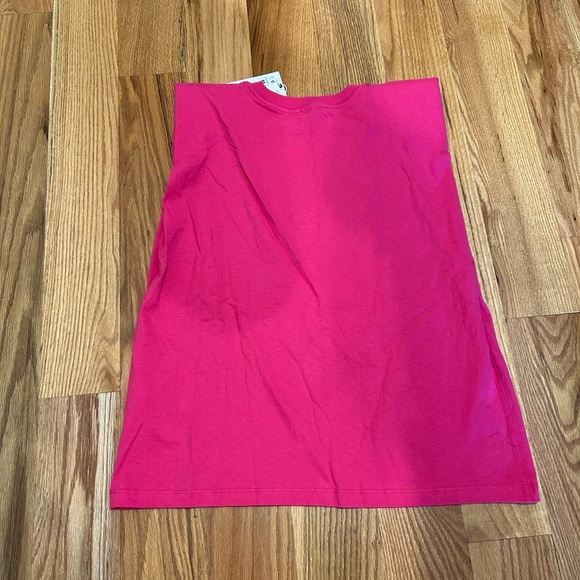 Zara Fuchsia Crew Neck Tee - Picture 4 of 5